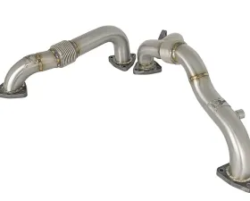 aFe Power Twisted Steel Headers, Up-Pipes Ford Diesel Trucks 08-10 V8-6.4L (td)