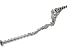 aFe Power Twisted Steel Long Tube Header & Connection Pipes; Race Series Nissan Patrol (Y61) 01-16 I6-4.8L (4-Door w/ Auto Trans.)