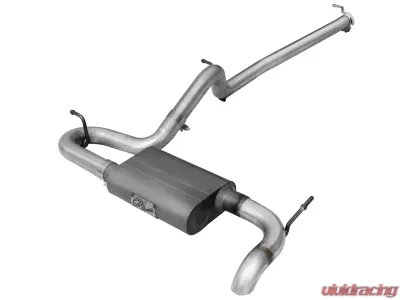 aFe Power Scorpion 2-1/2" Aluminized Steel Catback Exhaust System Jeep Wrangler (JK) 07-17 V6-3.8L/3.6L (2-Door) - 49-08043