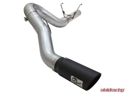 aFe Power Large Bore-HD 5" 409 Stainless Steel DPF-Back Exhaust System RAM Diesel Trucks 13-17 L6-6.7L (td) Leaf/Coil Spring Suspension - 49-42051-1B