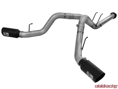 aFe Power Large Bore-HD 4" 409 Stainless Steel DPF-Back Exhaust System Ford Diesel Trucks 11-14 V8-6.7L (td) - 49-43065-B