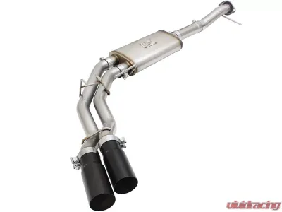 aFe Power Rebel Series 3" to 2-1/2" 409 Stainless Steel Catback Exhaust System Ford F-150 EcoBoost 11-14 V6-3.5L (tt) - 49-43078-B