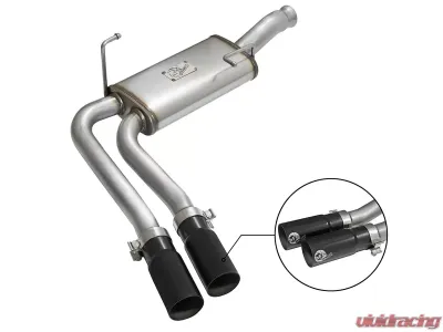 aFe Power Rebel Series 3" to 2-1/2" 409 Stainless Steel Catback Exhaust System GM Silverado/Sierra 1500 09-17 V6-4.3L/V8-4.8L/5.3L - 49-44070-B