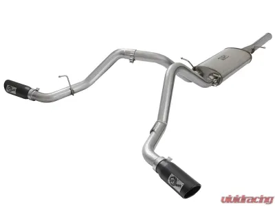 aFe Power Mach Force-Xp 3" Stainless Catback Exhaust System w/ Black Tips Chevrolet Silverado | GMC Sierra 1500 2009-2018 - 49-44071-B