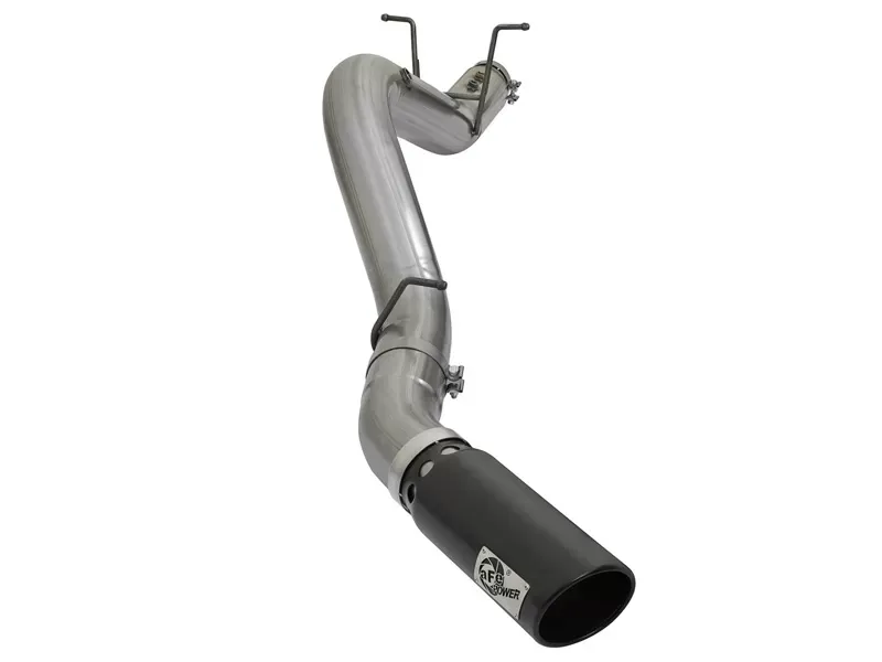 aFe Power Large Bore-HD 5" 409 Stainless Steel DPF-Back Exhaust System GM Diesel Trucks 2017 V8-6.6L (td) L5P - 49-44085-B