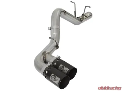 aFe Power Rebel XD Series 4" 409 Stainless Steel DPF-Back Exhaust System GM Diesel Trucks 2017 V8-6.6L (td) L5P - 49-44089-B