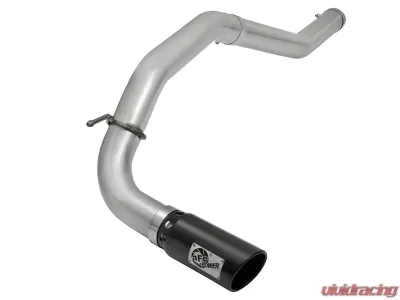 aFe Power Large Bore HD 4" DPF-Back Stainless Steel Exhaust System w/ Black Tip Nissan Titan XD 16-17 V8-5.0L (td) - 49-46113-B