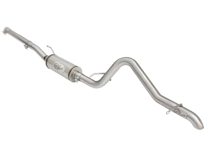 aFe Power MACH Force-Xp 2-1/2" 409 Stainless Steel Catback Exhaust w/ 18in Muffler Jeep Wrangler (JK) 07-17 V6-3.6L/3.8L (2/4-Door) - 49-48057