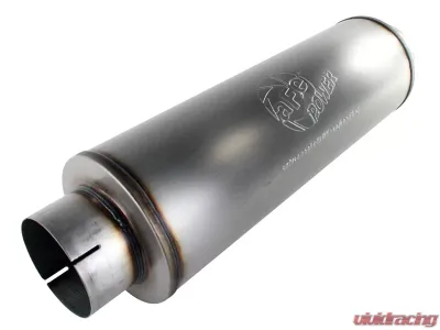 AFE Power MACH Force-Xp 5" 409 Stainless Steel Muffler 5"ID Inlet/Outlet x 30" Overall Length - 49-91012