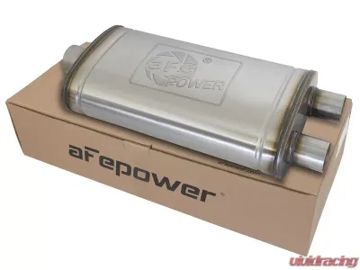 aFe Power MACH Force-Xp 3" to 2.5" 409 Stainless Steel Performance Muffler, 22"L x 11"W x 6"H - 49M00014
