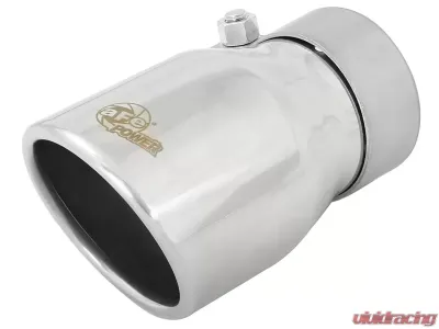 aFe Power MACH Force-Xp 2-1/2" 304 Stainless Steel Exhaust Tip 2-1/2" In x 3-1/2" Out x 6" L Bolt-On - 49T25354-P06