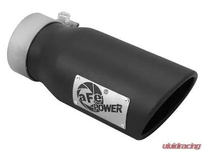 aFe Power MACH Force-Xp 3" 409 Stainless Steel Exhaust Tip 3" In x 4" Out x 9" L Bolt-On - 49T30401-B09