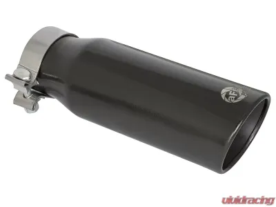 aFe Power MACH Force-Xp 3" 409 Stainless Steel Exhaust Tip 3" In x 4" Out x 12" L Bolt-On - 49T30404-B121