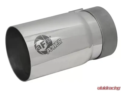 aFe Power MACH Force-Xp 3-1/2" 304 Stainless Steel Exhaust Tip 3-1/2" In x 4" Out x 7" L Bolt-On - 49T35404-P07