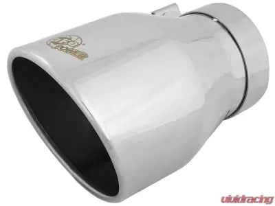 aFe Power MACH Force-Xp 4" 304 Stainless Steel Exhaust Tip 4" In x 6" Out x 9" L Bolt-On - 49T40604-P09