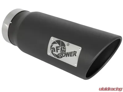 aFe Power MACH Force-Xp 6" 409 Stainless Steel Exhaust Tip 5" In x 6" Out x 15" L Bolt-On - 49T50601-B15