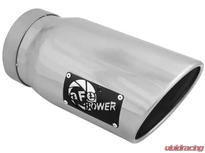 aFe Power MACH Force-Xp 5" 304 Stainless Steel Exhaust Tip 5" In x 6" Out x 12" L Bolt-On - 49T50601-P12