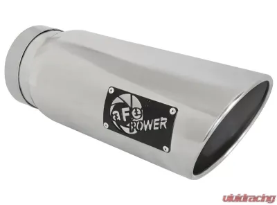 aFe Power MACH Force-Xp 6" 304 Stainless Steel Exhaust Tip 5" In x 6" Out x 15" L Bolt-On - 49T50601-P15