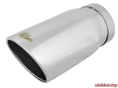 aFe Power MACH Force-Xp 5" 304 Stainless Steel Exhaust Tip 5" In x 6" Out x 12" L Bolt-On - 49T50604-P12