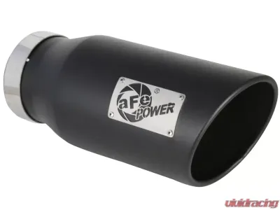 aFe Power MACH Force-Xp 5" 409 Stainless Steel Exhaust Tip 5" In x 7" Out x 15" L in Bolt-On - 49T50701-B15