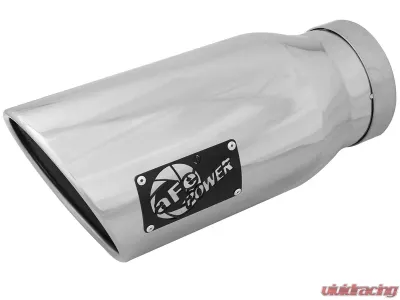 aFe Power MACH Force-Xp 5" 304 Stainless Steel Exhaust Tip 5" In x 7" Out x 15" L Bolt-On Right - 49T50702-P15