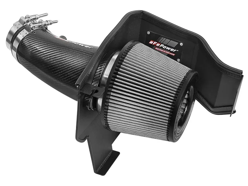 aFe Power Magnum Force Carbon Fiber Stage-2 Track Series Pro DRY S Cold Air Intake System Dodge Challenger/Charger/Chrysler 300 SRT-8 11-18 V8-6.4L HEMI - 51-12172-C