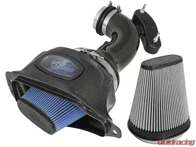 aFe Power Black Series Momentum Carbon Fiber Cold Air Intake System Chevrolet Corvette 14-19 V8-6.2L (C7) - 52-74201-C