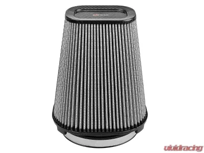 aFe Power Magnum FLOW Intake Replacement Air Filter w/ Pro DRY S Media - Carbon Fiber top (7-1/2x5-1/2) IN F x (9x7) IN B x (5-3/4x3-3/4) IN T (Carbon Fiber) x 10 IN H - 21-90110-CF