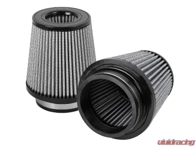 aFe Power Magnum FLOW Intake Replacement Air Filter w/ Pro DRY S Media (Pair) 4 IN F x 6 IN B x 4-1/2 IN T (Inverted) x 6 IN H - 21-91020-MA
