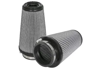 aFe Power Magnum FLOW Intake Replacement Air Filter w/ Pro DRY S Media (Pair) F-3-1/2 X B-5 X T-3-1/2 (Inverted) X H-8 IN