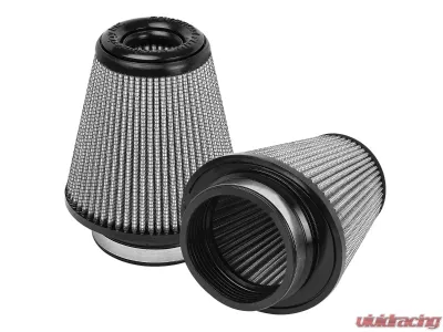 aFe Power Magnum FLOW Intake Replacement Air Filter w/ Pro DRY S Media (Pair) 3-1/2 IN F x (5-3/4 IN x 5 IN) B x 3-1/2 IN T (Inverted) x 6 IN H - 21-91145-MA