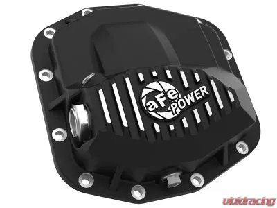 aFe Power Pro Series Rear Differential Cover Black w/ Machined Fins & Gear Oil Jeep Wrangler 2018 | Jeep Gladiator 2021 - 46-71031B