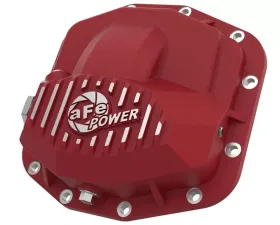 aFe Power Pro Series Front Differential Cover Red w/ Machined Fins Jeep Wrangler 2018-2023 | Jeep Gladiator 2021-2023