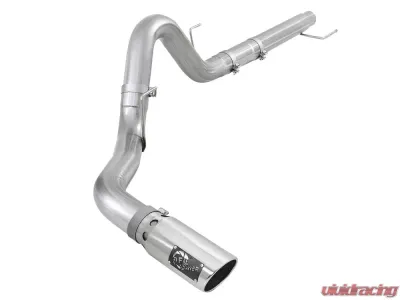 aFe Power ATLAS 4" Aluminized Steel DPF-Back Exhaust System w/ Polished Tip Ford F-150 2018-2022 V6-3.0L (td) - 49-03106-P