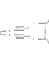 aFe Power Mach Force-Xp 2-1/2" Stainless Catback Exhaust System w/ Black Tips Dodge Challenger SXT/GT 15-23 V6-3.6L                                     - 49-32067-B - Image 8
