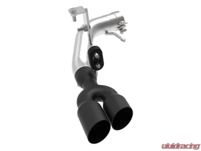 aFe Power Rebel Series 3" Stainless Muffler Delete Exhaust System w/ Black Tip Ford Ranger 2019-2023 L4-2.3L (t) - 49-33110-B