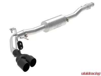 aFe Power Rebel Series 3" Stainless Catback Exhaust System w/ Black Tip Ford Ranger 2019-2023 L4-2.3L (t) - 49-33111-B
