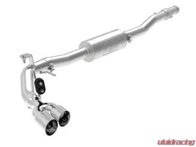 aFe Power Rebel Series 3" Stainless Catback Exhaust System w/ Polished Tip Ford Ranger 2019-2023 L4-2.3L (t) - 49-33111-P