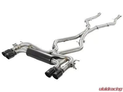 aFe Power Mach Force-XP 3-1/2" Stainless Catback Exhaust System w/ Black Tip BMW X5 M (F85) | X6 M (F16/F86) V8-4.4L (tt) S63 15-18 - 49-36341-B