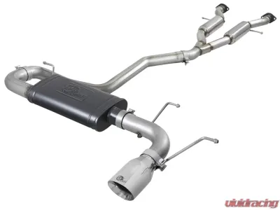 aFe Power Mach Force-Xp 2-1/2" to 3" Stainless Catback Exhaust w/Polish Tip Jeep Grand Cherokee (WK2) 14-19 V6-3.6L - 49-38078-P