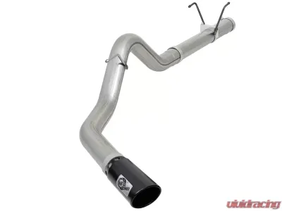 aFe Power Large Bore-HD 4" Stainless DPF-Back Exhaust System w/ Black Tip Dodge Diesel Trucks 07-12 L6-6.7L (td) - 49-42006-B