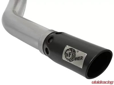 aFe Power Large Bore-HD 4" Stainless DPF-Back Exhaust System w/ Black Tip Dodge Diesel Trucks 07-12 L6-6.7L (td) - 49-42006-B
