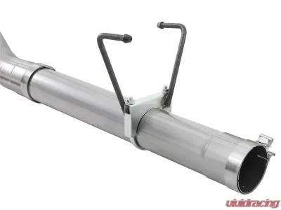 aFe Power Large Bore-HD 4" Stainless DPF-Back Exhaust System w/ Black Tip Dodge Diesel Trucks 07-12 L6-6.7L (td) - 49-42006-B