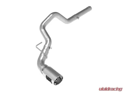 aFe Power Large Bore-HD 4" Stainless DPF-Back Exhaust System w/Polished Tip RAM 1500 EcoDiesel 14-18 V6-3.0L (td) - 49-42065-P
