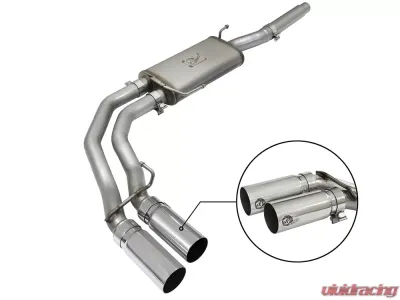 aFe Power Rebel Series 3" to 2-1/2" 409 Stainless Steel Catback Exhaust System Ford F-150 04-08 V8-4.6L/5.4L - 49-43079-P