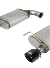 aFe Power Mach Force XP Stainless Steel Axle Back Exhaust System w/ Black Tips Ford Mustang GT V8 5.0L 2015-2022                                     - 49-43105-B - Image 5