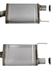 aFe Power Mach Force XP Stainless Steel Axle Back Exhaust System w/ Black Tips Ford Mustang GT V8 5.0L 2015-2022                                     - 49-43105-B - Image 4