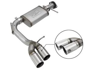 aFe Power Rebel Series 3 inch 409 Stainless Steel Catback Exhaust System w/ Polished Tips GM Colorado | Canyon V6 3.6L 2017-2020