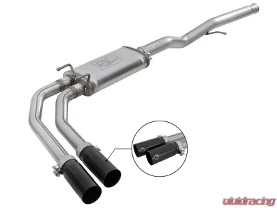 aFe Power Rebel Series 3" to 2-1/2" Stainless Catback Exhaust w/ Black Tip GM Silverado/Sierra 1500 09-19 - 49-44098-B