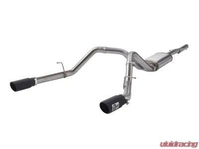 aFe Power Apollo GT Series 3" Stainless Catback Exhaust System w/ Black Tip GM Gas Trucks 09-19 V6-4.3/V8-4.8/5.3L Standard Cab - 49-44111-B